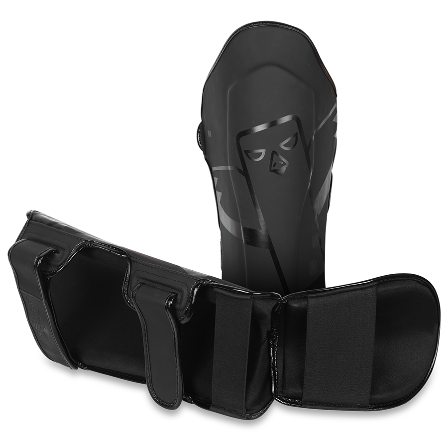 Scheenbeschermers Zwart rubber