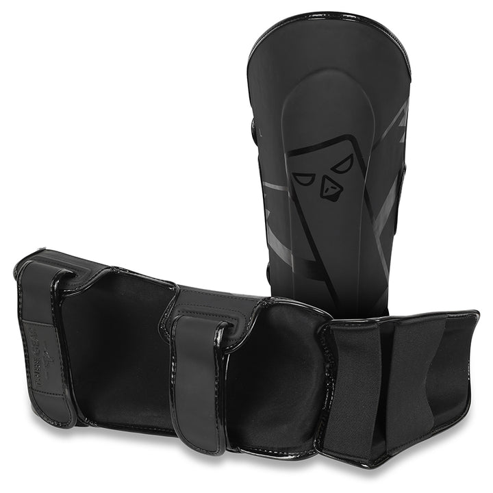 Scheenbeschermers Zwart rubber