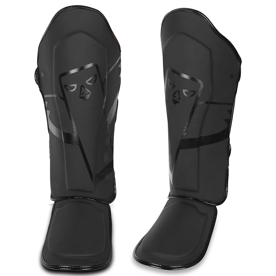 Scheenbeschermers Zwart rubber