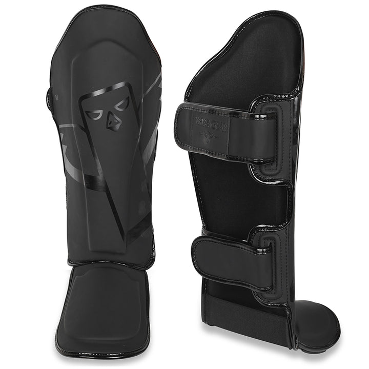 Scheenbeschermers Zwart rubber
