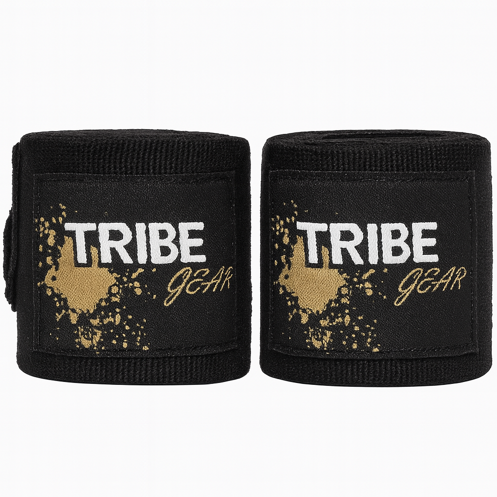 TribeGear kinder bandages gold splash editie voor kickboksen en bokstraining
